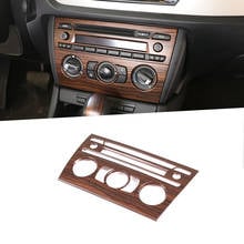 Pine Wood Grain Car Center Console Air Conditioning Volume Decoration Frame Trim For BMW X1 E84 2011-2015 Accessories 2024 - buy cheap