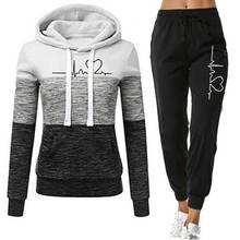 Winter Casual Tracksuit Women 2 Piece Set Hoodies+Pants Sportwear Women's Sports Suit Hooded Sweatshirt Set Female Clothes 2024 - buy cheap