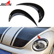 Black For VW Volkswagen Beetle A5 2012 - 2018 Car Headlight Head Lamp Light Eyelid Eyebrow Stickers Cover Trim Accessories 2024 - buy cheap