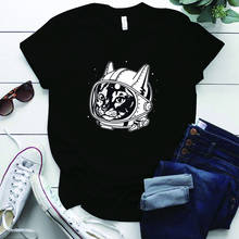 Y2k Tops Kawaii Cat Astronaut Printing Graphic T Shirts S-5xl Oversized Woman Tshirts Street Style Plus Size Cute T Shirt Femme 2024 - buy cheap