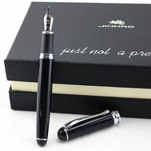New Jinhao X750 Deluxe Black 18kgp Fountain Pen 18kgp Medium Nib Fountain Pen Hot Black 2024 - buy cheap