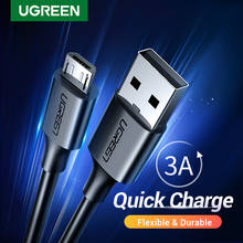 Ugreen Micro USB Cable 3A Fast Charging USB Data Cable Mobile Phone Charging Cable for Samsung HTC LG Android Tablet USB Wire 2024 - купить недорого