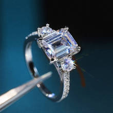 Modyle, moda de cristal, garras de compromiso, diseño, gran oferta de anillos para mujer, circonita blanca AAA, anillos elegantes cúbicos, boda femenina 2024 - compra barato
