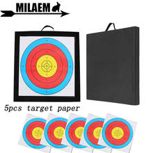 Alvo de flecha de eva com 5 peças, alvo de papel de tiro com arco e flecha, acessórios de papel de alvo para tiro com arco 2024 - compre barato