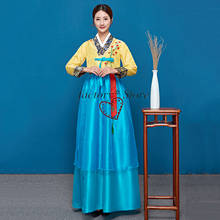 Vestido coreano Hanbok, disfraz de Corea del Norte, ropa de actuación de las minornias, Primavera, Palacio tradicional coreano, para mujeres 2024 - compra barato