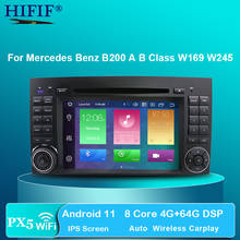 Android 10 2din Авто Радио DVD мультимедиа для Mercedes Benz B200 A B класс W169 W245 Viano Vito W639 Sprinter W906 wifi gps 2024 - купить недорого