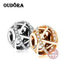 Pulseira pandora para mulheres, bracelete original pandora 925 prata esterlina, aberto galaxy, conta, joias luxuosas na moda, faça você mesmo 2024 - compre barato