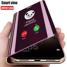 Funda con espejo retrovisor inteligente para Samsung Galaxy S21 Plus, carcasa con tapa y soporte, S21 2024 - compra barato