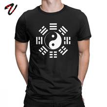 Men Yin Yang Tshirt Ching Kungfu Art Chinese T Shirt Tai Chi 100% Cotton Clothing Awesome Short Sleeve Tees Best Gift T-Shirt 2024 - buy cheap