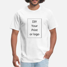 Мужская/женская футболка, 100% хлопок, сделай сам, нравится фото или логотип, индивидуальная печать 2022 - купить недорого