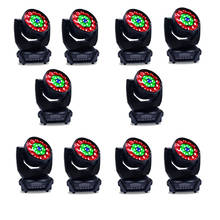 10pcs China moblie DJs lights ZOOM led wash light rgbw led moving head 19*15w zoom led wash moving heads 2024 - buy cheap