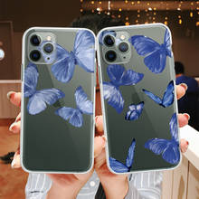 YIKS-funda de silicona transparente para iPhone, carcasa trasera de TPU suave con mariposa bonita, para iPhone 7, XS, MAX, X, 11 Pro, 12, XR, 5S, SE20, 8, 6 Plus 2024 - compra barato