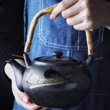 Bule de chá kung fu de cerâmica japonesa, conjunto de chá de pote único, filtro, para bule de chá de restaurante, loja, hotel 2024 - compre barato