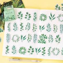 45pcs/set Fresh Leaves Mini Paper Sticker Decoration Stickers Diy Craft Diary Scrapbooking Planner Kawaii Label Sticker 2024 - buy cheap