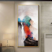 Abstracto paisagem quadros em tela montanha cartazes e impressões na parede arte da parede fotos para sala de estar decoração casa 2024 - compre barato