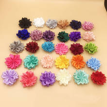 200pcs/lot 32 colors Handmade DIY Satin ribbon fabric Flowers for headbands hair accessory Wedding  Kids baby 2024 - buy cheap
