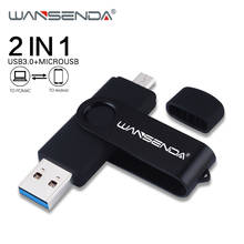 WANSENDA OTG USB Flash Drive 256GB Rotation Pen Drive 16GB 32GB 64GB 128GB High Speed Pendrive 2 in 1 USB 3.0 Memory Stick 2024 - buy cheap