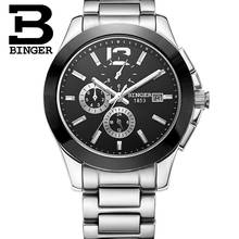 New Luxury Brand Switzerland Male Wristwatches BINGER Mechanical Chronograph Ceramic Men's Watches waterproof clock B627-2 2024 - buy cheap