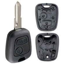 Car Key Shell Case Replacement 2 Buttons Car Remote Key Shell with 206 Blade Fit for Peugeot 106 206 306 406 2024 - buy cheap