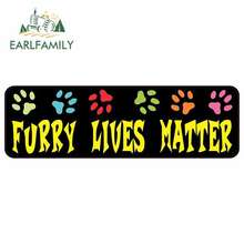 EARLFAMILY 13cm x 9.1cm for Furry Lives Matter Sign Car Stickers Funny Waterproof Anime Vinyl JDM Fine Decal Car Accessories 2024 - buy cheap