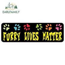 EARLFAMILY-pegatinas impermeables para coche, calcomanía fina JDM de 13cm x 9,1 cm para Furry Lives Matter, divertidas, de Anime, accesorios para coche 2024 - compra barato