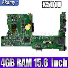 X501U Motherboard With 4GB RAM For Asus X501U Laotop Mainboard 15.6 inch 2024 - buy cheap