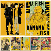 Japan Anime Banana Fish Game Cartoon Retro Painting Vintage Wall Picture Kraft Poster Wall Stickers Home Decoration Gift 2024 - buy cheap
