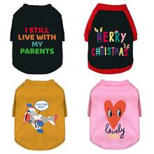 Pet Dog Clothes English Alphabet Printed Dog Sweatshirt Winter Puppy for Small Dogs Fashion Coat Cat Pullover Pets Supplies 2024 - buy cheap