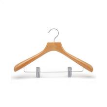 10 pcs in a set wooden hanger with metal clips hangers for pants clothes 2024 - buy cheap