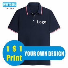 Polo de manga corta personalizado, camisa con logotipo bordado, diseño personalizado, ropa de trabajo, estampado de moda, WESTCOOL, 9 colores 2024 - compra barato