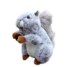 Cute Simulation Squirrel Animal Stuffed Doll Soft Fluffy Sofa Couch Home Decor Children Animal Stuffed Toy Birthday Gift 2024 - buy cheap