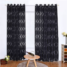 Cortinas modernas onda bolha corte flor cortinas de tela para sala estar tule janela sheer para o quarto 2024 - compre barato