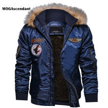 Jaqueta de inverno masculina de lã, casacos térmicos grossos de algodão parka, jaqueta de pele sintética, quentes com capuz, jaquetas táticas 2024 - compre barato