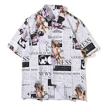 Summer Fashion Jungle Tiger Print Men's Hawaiian Shirts Japanese Harajuku Loose Casual Beach Shirts Short Sleeve Clothing 2024 - buy cheap
