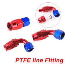 AN8 Swivel PTFE Hose End Fitting Straight 45 90 Degree For PTFE Oil Fuel Line  JT44 2024 - buy cheap
