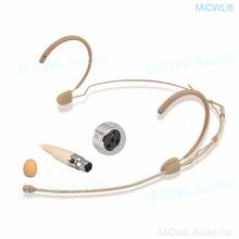 Top Free Shipping MICWL Beige Headset Headworn Omnidirectional Mic Microphone For Shure Wireless Body-Pack Transmitter 2024 - buy cheap