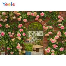 Spring Brick Wall Flower Nature Baby Portrait Photography Backdrop Background For Photo Shoot Vinyl Photophone Wedding Photocall 2024 - buy cheap