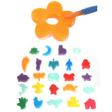 24Pcs Sponge Set Children Kids Art Craft Painting DIY Toy Home Education School  Q1JC 2024 - buy cheap