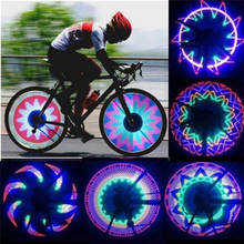 Luces de advertencia de colores para rueda de bicicleta, cinta reflectante de tubo, accesorios para bicicleta de montaña, 16 LED, 2021 2024 - compra barato