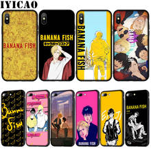 IYICAO Banana Fish Soft Silicone Cover Case for iPhone 12 Mini XR X XS 11 Pro Max 10 6 6S 7 8 Plus 5S SE Phone Case 2024 - buy cheap