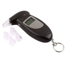 100% High precision Professional digital Alcohol Breath Tester Breathalyzer Analyzer Detector Test Keychain Device LCD 2024 - buy cheap