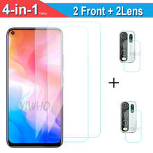 4in1 for Vivo Y30 Y50 Safety Glass 2 Pc Camera Len Tempered Glass + 2 Pc Screen Protector Film cristal templado for VIVO Y50 Y30 2024 - buy cheap