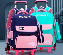 ZIRANYU-mochila con ruedas para niños, morral escolar con ruedas, para estudiantes 2024 - compra barato