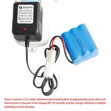 Portable Smart Charger for 7.2V Ni-Cd Ni-MH Battery with KET-2P Plug for RC Toys Y3ND 2024 - buy cheap