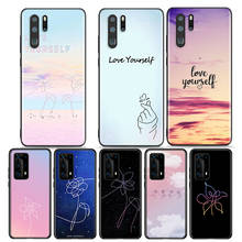 Love Yourself Flower Kpop Silicone Cover For Huawei P40 P30 P20 P10 P9 P8 Pro Plus Lite E Mini 2019 2017 Phone Case 2024 - buy cheap