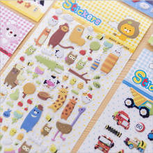 1pcs/lot Cartoon 3D bubble Travel Diary Paper Sticker Decoration Planner Scrapbooking Label Sticker Korean Gifts Stationary 2024 - buy cheap