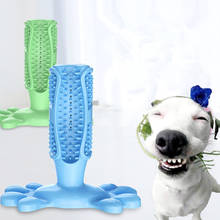 Cepillo de dientes resistente a las mordeduras para perro, palo de cepillado para limpieza de dientes, juguetes para masticar, cuidado Dental para cachorros y Mascotas 2024 - compra barato