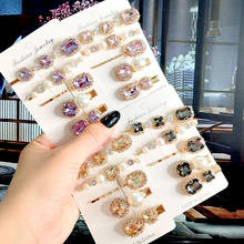 5pcs/set Fashion Luxury Crystal Simulation Pearl Hair Clips For Women Jewelry Korean Elegant Barrette Pin Girl Hair Accessories 2024 - buy cheap