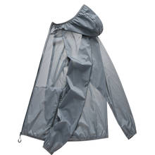Женская Сверхлегкая быстросохнущая Солнцезащитная куртка с капюшоном, мужские рубашки с УФ-защитой, летняя уличная велосипедная куртка, водонепроницаемая ветровка 2024 - купить недорого
