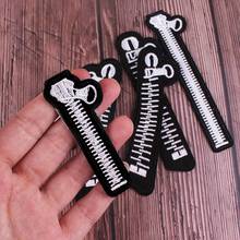 Retro Zipper Patch Embroidered Patches For Clothing Apparel Sewing Jean Jacket Accessories Iron On Patches On Clothes Stickers 2024 - buy cheap